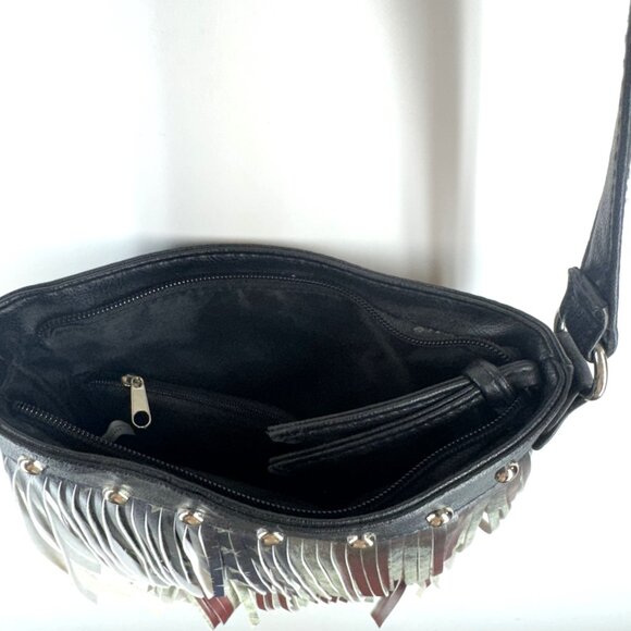 USA Flag Fringe Purse With Inside pocket - Picture 4 of 4